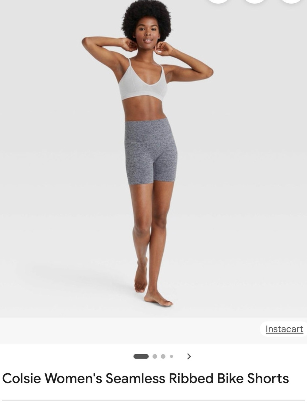 Colsie Gray Bike Shorts Large